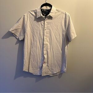 Men's White Polka Dot Shirt